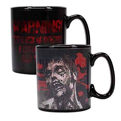 Taza de café con efecto térmico de Resident Evil, diseño de zombie, en caja de regalo