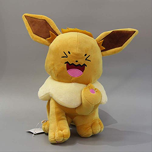 Therfk Pokemon Eevee Plush Doll Toy 30Cm, Hobby Collection Doll Kawaii Gift para Niña
