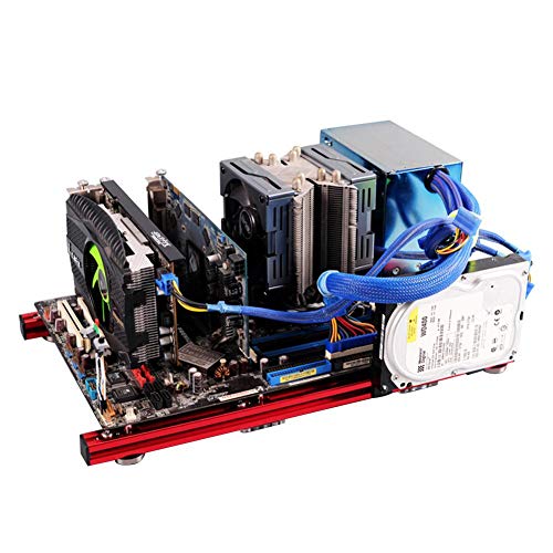Tosuny Mini ATX Case DIY ATX PC Case Marco de aleación de Aluminio Abierto, Personalidad Creativa DIY Chassis Bracket Computer Case ATX Case PC Case Nude Building Blocks Frame Tosuny Mini ATX Case DIY ATX PC Case Marco de aleación de Aluminio Abierto, Personalidad Creativa DIY Chassis Bracket Computer Case ATX Case PC Case Nude Building Blocks Frame