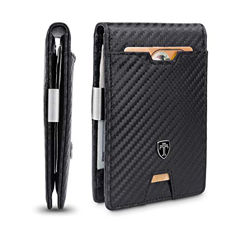 TRAVANDO ® Cartera con Pinza para Billetes BOGOTA Billetera Hombre Tarjetera, Monedero pequeño, Slim Bloqueo RFID Seguridad, Estuche, masculino TRAVANDO ® Cartera con Pinza para Billetes BOGOTA Billetera Hombre Tarjetera, Monedero pequeño, Slim Bloqueo RFID Seguridad, Estuche, masculino