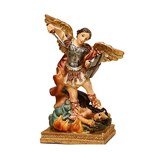 Trofeos Cadenas | Arcángel San Miguel. Figura Religiosa, en Resina, de 11 cm con Caja