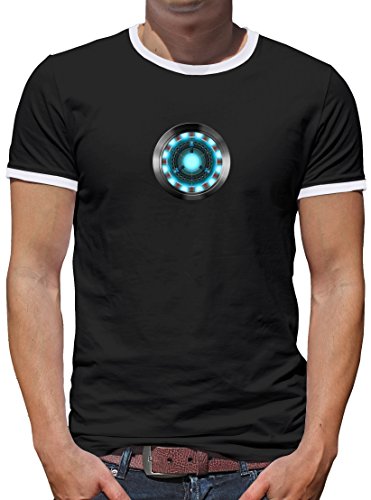 TShirt-People Arc Reactor Kontrast - Camiseta para hombre Negro S