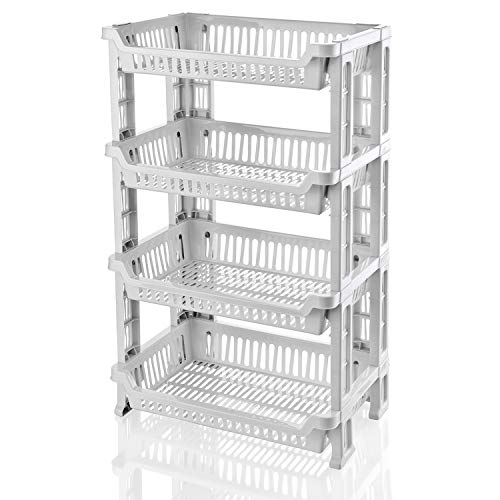 TU TENDENCIA UNICA Verdulero de 4 estantes Fabricado en plástico Polipropileno Blanco. Dispone de una Gran Capacidad de Almacenamiento de Alimentos. Medidas: 42 x 29 x 77 cm TU TENDENCIA UNICA Verdulero de 4 estantes Fabricado en plástico Polipropileno Blanco. Dispone de una Gran Capacidad de Almacenamiento de Alimentos. Medidas: 42 x 29 x 77 cm
