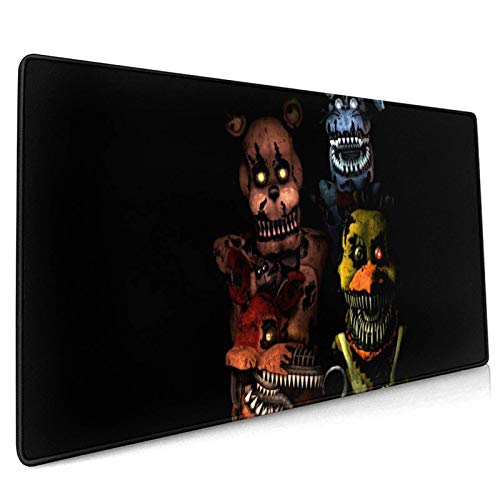 TUCBOA Gaming Mouse Mat,Five Nights At Freddy'S Gaming Pad,Functional Rectangle Rubber Mouse Pads For Office Computer,40x75cm