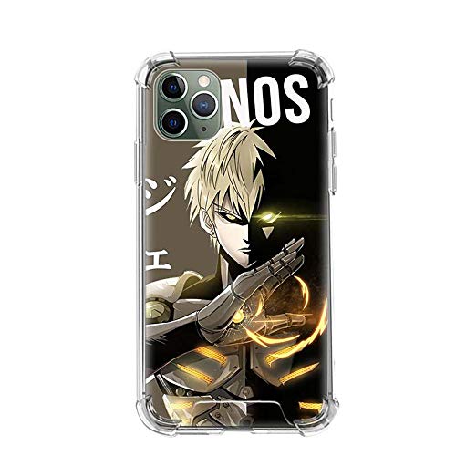 Tznzxm Bleach One Punch Man Funda iPhone Airbag Anti-Fall Clear Soft Phone Cover Color_04 For Funda iPhone 11 Pro Cases