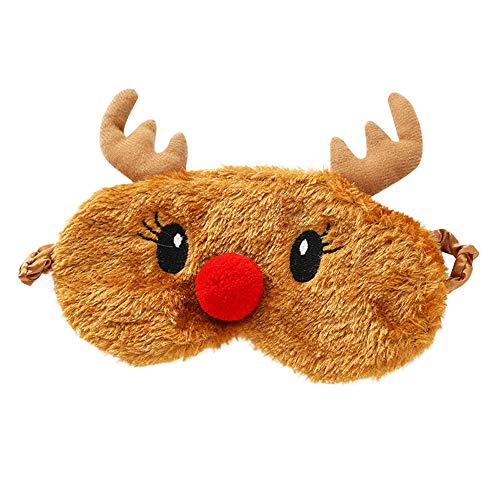 Ulife Mall Antifaz para Dormir Reno 3D Máscara de Ojo de Navidad Gracioso Máscara Transpirable de Sueño para Viaje Cubierta de Ojo de Felpa Suave con Banda de goma Elástica para Niños Mujer - Marrón Ulife Mall Antifaz para Dormir Reno 3D Máscara de Ojo de Navidad Gracioso Máscara Transpirable de Sueño para Viaje Cubierta de Ojo de Felpa Suave con Banda de goma Elástica para Niños Mujer - Marrón