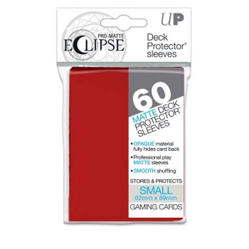 Ultra Pro- Eclipse Small Pro Matte (60 Unidades), Color Rojo Manzana (85830)