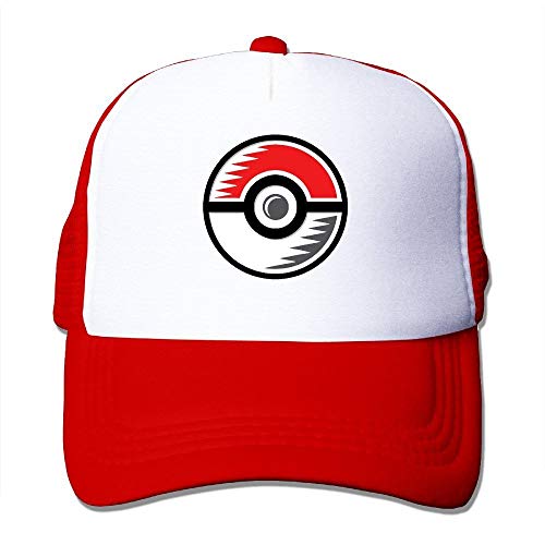 Unisex Customized Adjustable Pokeball Pokemon Logo Baseball Cap One Size Red Sombreros y Gorras Unisex Customized Adjustable Pokeball Pokemon Logo Baseball Cap One Size Red Sombreros y Gorras