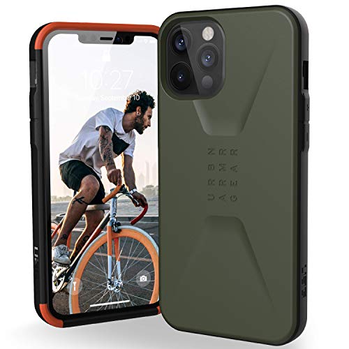 Urban Armor Gear Civilian Funda Apple iPhone iPhone 12 Pro MAX (6,7") Case Protectora (Compatible Carga inalámbrica, Resistente a los Golpes, Parachoques Ultra Delgado) - Verde Oliva Urban Armor Gear Civilian Funda Apple iPhone iPhone 12 Pro MAX (6,7") Case Protectora (Compatible Carga inalámbrica, Resistente a los Golpes, Parachoques Ultra Delgado) - Verde Oliva