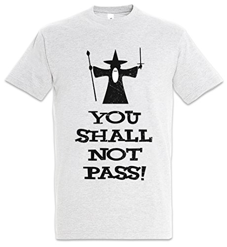 Urban Backwoods You Shall Not Pass Camiseta De Hombre T-Shirt Gris Talla M