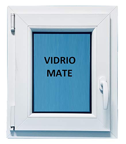(V27M) Ventana Pvc 600x700 Izquierda Oscilobatiente Practicable Mate