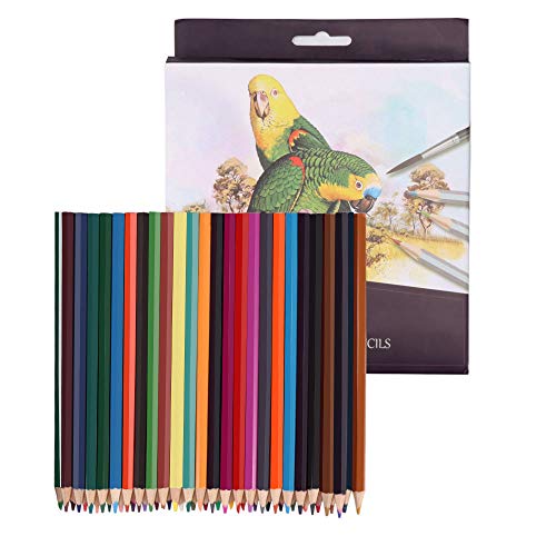 Verdelif Lápices de Colores, 48 Piezas Set Lápices de Colores Vivos para Dibujar para Artistas Profesionales y Principiantes Regalo Ideal para Artistas, Adultos y Niños