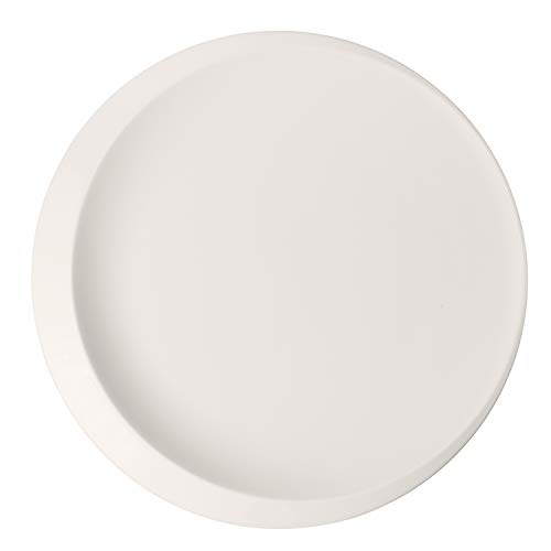 Villeroy & Boch 10-4264-2990 NewMoon-Placa de presentación (Porcelana, Apto para lavavajillas), Color Blanco, Porcelain Premium