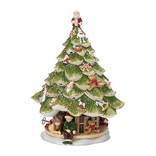 Villeroy & Boch 14-8602-5861 Abeto Grande con niños Christmas Toys Memory, Pintado a Mano, 30 cm, en Festivo Embalaje de Regalo, Porcelana, Multicolor, 25.0x25.0x40.0 cm