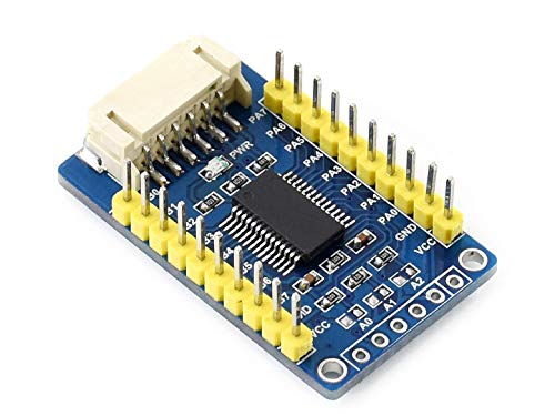 Waveshare MCP23017 IO Expansion Board with I2C Interface Expands 16 I/O Pins Support 8 MCP23017 IO Expansion Board Used at The Same Time Compatible with 3.3V/5V Level