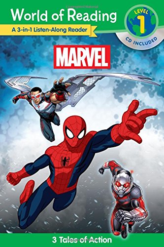 World of Reading: Marvel Marvel 3-In-1 Listen-Along Reader (World of Reading Level 1): 3 Tales of Action with CD! [With Audio CD]