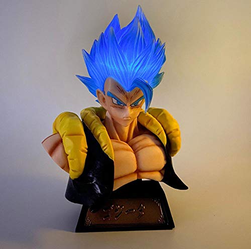 WXIAO HMMOZ Anime Dragon Ball Z Son Goku Troncos Goggeta Vegetto Vegetal Busto PVC Figuras de acción Toy 160mm Dragon Ball Super Figurine Juguetes Animado Figura (Color : Sky Blue)