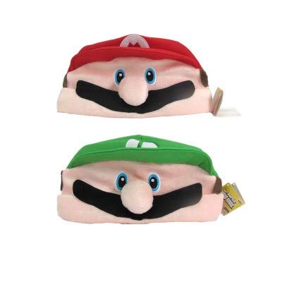 XINKANG Gorra 2pcs/Lote Anime Mario Hats Super Mario Cosplay Odyssey Hat Cap Visera Gorra De Béisbol Dibujo Ojo Decoración Anime Sombrero Mario