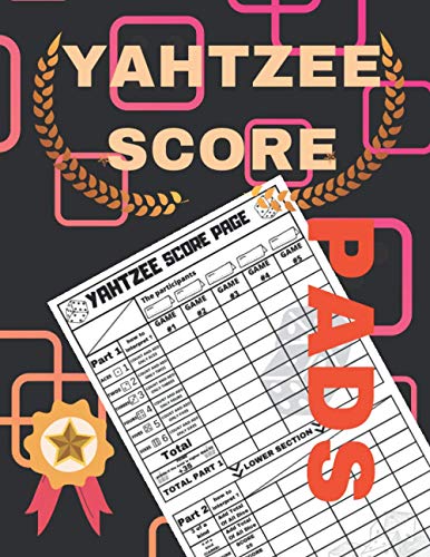 YAHTZEE SCORE PADS: Yatzee Score Pads is a great idea to make it easy for yourself to play dice|The Delux edition of the classic game is a great way ... at work, school, home or on your days off.