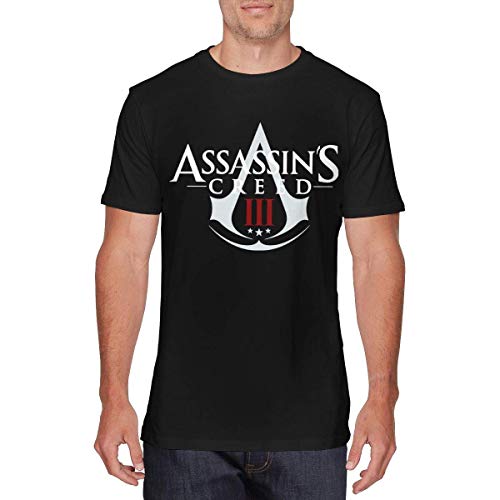 Yobesti Camisas y Camisetas atléticas Top y Blusa, Mens Particular Assassin'S Creed Tees Black