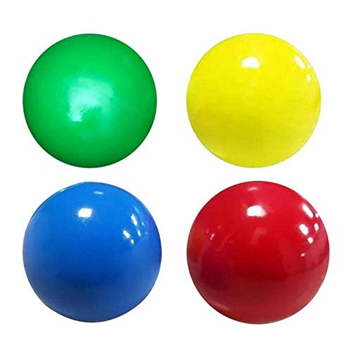 ZGHYBD 5 Pcs Sticky Globbles Ball Stress Toy, Sticky Stress Ball, Stress Relieve Toy, Balls Can Be Glued To The Ceiling Or On The Wall Squishy Glow In The Dark For ADHD, OCD, Anxiety