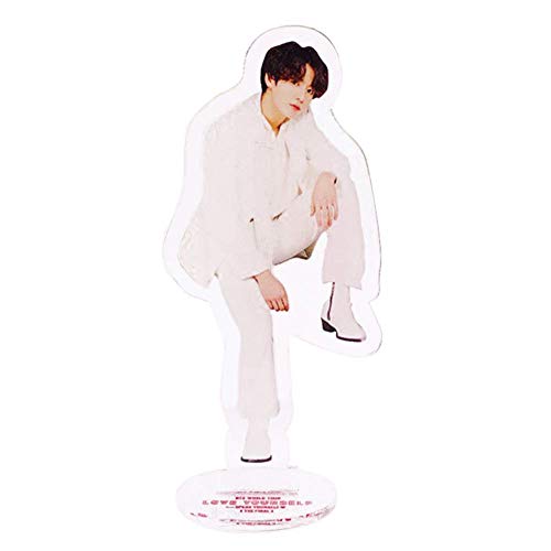 Zhenzhiao K-Pop BTS The Final Stand Figura Escritorio Soporte Miniatura Personaje Imagen Soporte Expositor Acrílico Estatuilla de Figura de Acción para The Army - Jungkook