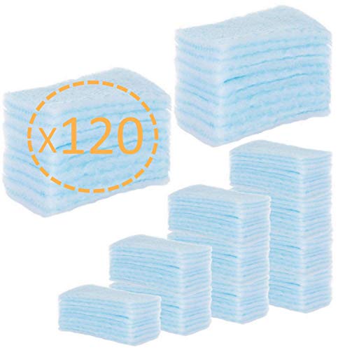 120 ESPONJAS Jabonosas Desechables bebes, niños y adultos - 120 Unidades - Esponja Bebe Piel Sensible - Esponjas Baño con Jabón ph neutro - Pack 5 paquetes de 24 esponjas Annote 120 ESPONJAS Jabonosas Desechables bebes, niños y adultos - 120 Unidades - Esponja Bebe Piel Sensible - Esponjas Baño con Jabón ph neutro - Pack 5 paquetes de 24 esponjas Annote