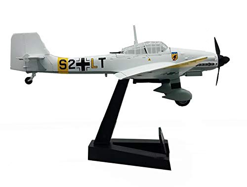 1:72 Militar De Aviones, La Segunda Guerra Mundial Alemania Bombardero Junkers Ju 87" Terminado Modelo, Objetos De Colección (6Inch × 8.2Inch)