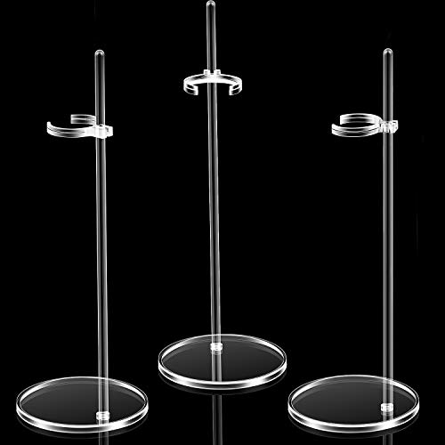 3 Piezas Soportes de Muñecas Soportes de Exhibición de Muñecas de Plástico Transparente para Muñecas de 11,8 Pulgadas