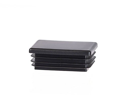5 piezas tapón para tubo rectangular 40x20 mm negro plástico tapa de extremo tapas 5 piezas tapón para tubo rectangular 40x20 mm negro plástico tapa de extremo tapas