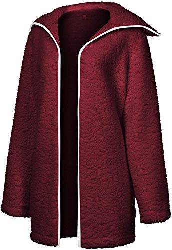 Abrigo de chinchilla de moda para mujer, con media cremallera, chaqueta esponjosa a cuadros, casual para invierno, cálido visón (color: 1 gris, talla: XL)