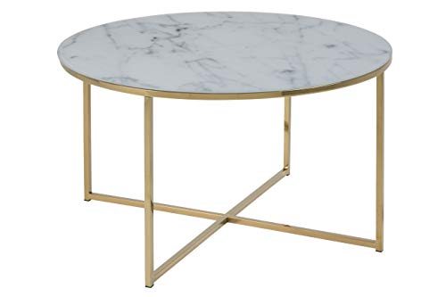 AC Design Furniture 0000057547 Mesita Actona Alisma, Marco De Oro, 80 x 80 x 45 cm AC Design Furniture 0000057547 Mesita Actona Alisma, Marco De Oro, 80 x 80 x 45 cm