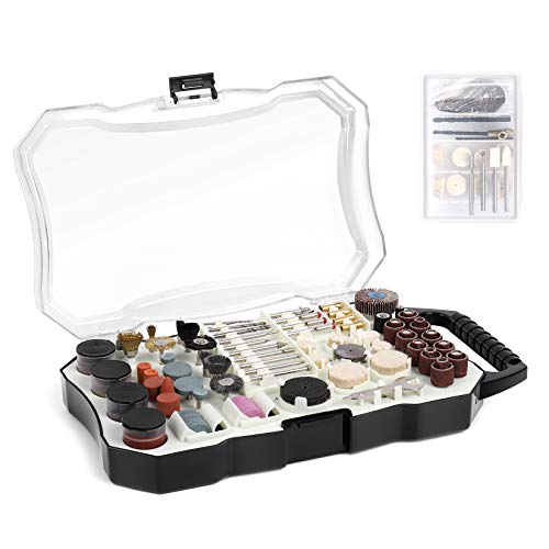 Accesorios de herramientas rotativas, Ginour 318PCS, con 6 Chucks universales, diámetro de mangos 1/8"(3.2mm), para amoladora eléctrica de corte, lijado, afilado, tallado y pulido de accesorios Accesorios de herramientas rotativas, Ginour 318PCS, con 6 Chucks universales, diámetro de mangos 1/8"(3.2mm), para amoladora eléctrica de corte, lijado, afilado, tallado y pulido de accesorios