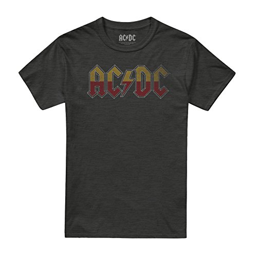 AC/DC About TO Rock Tour Camiseta, Negro (Black Blk), X-Large para Hombre