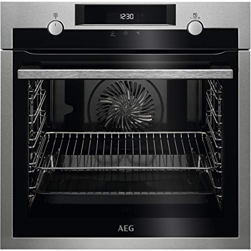 AEG BPE535120M Horno Multifunción con Limpieza Pirolítico, 10 funciones, Cocción Uniforme, Ventilador XXL, Mandos escamoteables, Pantalla LCD táctil, Inox, Clase A+, 71 Litros AEG BPE535120M Horno Multifunción con Limpieza Pirolítico, 10 funciones, Cocción Uniforme, Ventilador XXL, Mandos escamoteables, Pantalla LCD táctil, Inox, Clase A+, 71 Litros
