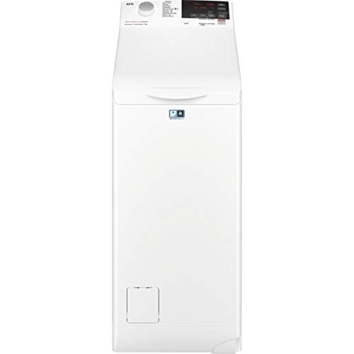 AEG L6TBG721 Lavadora de Libre Instalación, Carga Superior, 7 Kg / 1200 rpm, 11 Programas, Programa Rápido 20 min, Inicio Diferido, Autoposicionamiento Tambor, Apertura Suave, LCD, Blanca, A+++