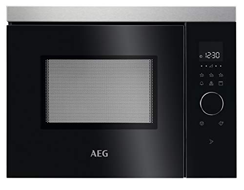 AEG Microondas empotrable MBB1755DEM de 50 cm, funcionamiento táctil, función grill, pantalla con reloj AEG Microondas empotrable MBB1755DEM de 50 cm, funcionamiento táctil, función grill, pantalla con reloj