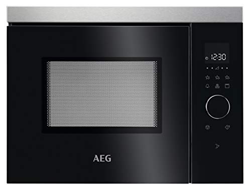 AEG Microondas empotrable MBB1755DEM de 50 cm, funcionamiento táctil, función grill, pantalla con reloj