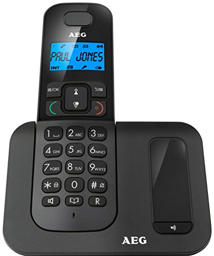 AEG Voxtel D500 - Téléfono inalámbrico DECT, negro