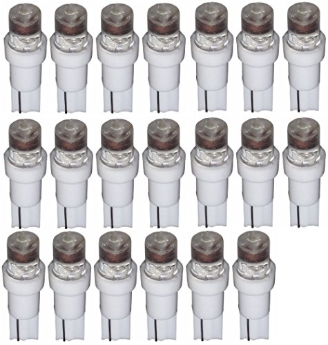 AERZETIX: 20 x Bombillas T5 24V LED blanco para salpicadero de camion semirremolque
