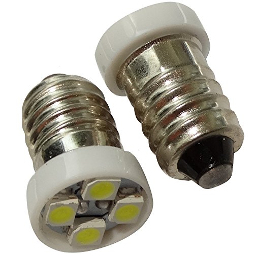 AERZETIX: 2x Bombillas E10 4LED SMD 24V luz blanco C17484