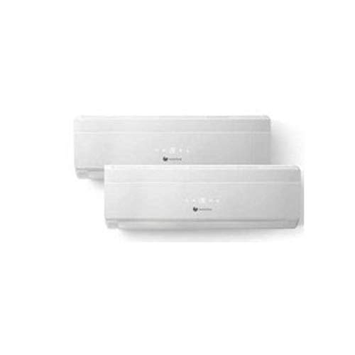Aire acondicionado multisplit 2x1, serie SDH 19-052W2O5, mural, inverter DC, 4472 frigorías, 5,20 kW, SEER 6, 30, SCOP 4, 0, A++, gas R32, 20 x 79 x 27, 5 centímetros (referencia: 0010022750) Aire acondicionado multisplit 2x1, serie SDH 19-052W2O5, mural, inverter DC, 4472 frigorías, 5,20 kW, SEER 6, 30, SCOP 4, 0, A++, gas R32, 20 x 79 x 27, 5 centímetros (referencia: 0010022750)