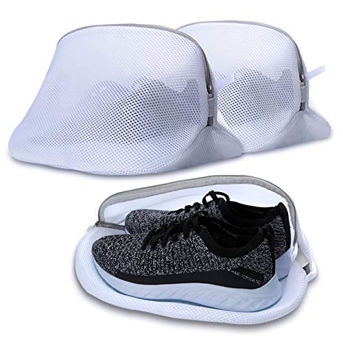 AJOXEL Paquete de 3 Bolsas de Lavado para Zapatos, Saco Lavadora para Lavar Zapatillas Malla Bolsas para la Colada Lavadora Secadora Proteger la Ropa Lavandería Bolsas para Organizador y Viajes AJOXEL Paquete de 3 Bolsas de Lavado para Zapatos, Saco Lavadora para Lavar Zapatillas Malla Bolsas para la Colada Lavadora Secadora Proteger la Ropa Lavandería Bolsas para Organizador y Viajes