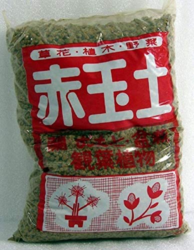 Akadama Ibaraki - Tierra para bonsái (grano medio a fino de 3 a 7 mm, 2 litros)