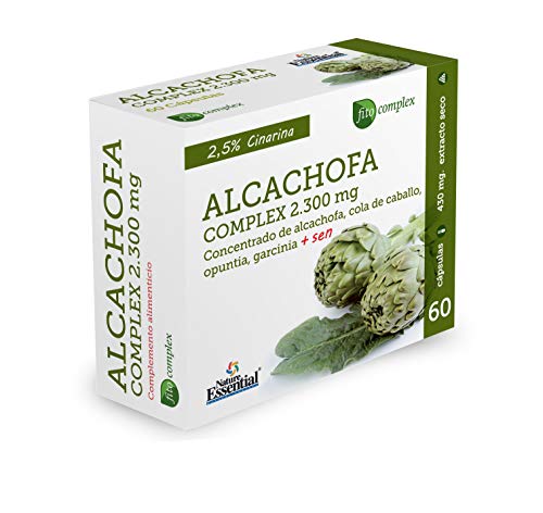 Alcachofa complex 2.300 mg 60 cápsulas. Con cola de caballo, opuntia, garcinia cambogia y sen.