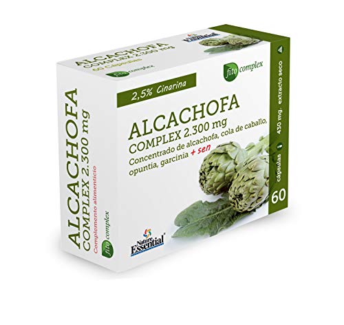 Alcachofa complex 2.300 mg 60 cápsulas. Con cola de caballo, opuntia, garcinia cambogia y sen. Alcachofa complex 2.300 mg 60 cápsulas. Con cola de caballo, opuntia, garcinia cambogia y sen.