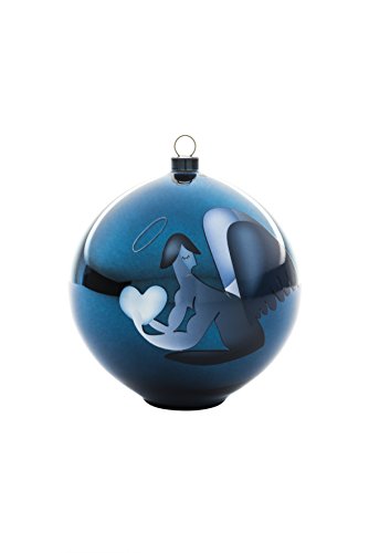 Alessi aaa07 2 Blue Christmas Decoración para árbol de Navidad, vidrio soplado, Azul