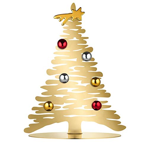 Alessi Bark for Christmas Adorno de Navidad de diseño en Acero AISI 430, con imánes en Porcelana, Multicolor, única