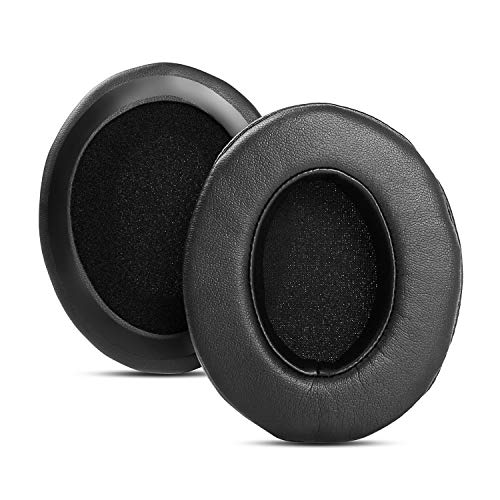 Almohadillas de repuesto para auriculares Turtle Beach Ear Force X12 PX22 PX24 PX3 PX51 Gaming Headset (piel de proteína negra)