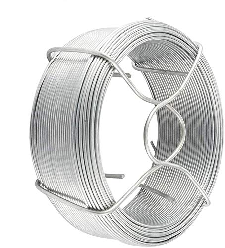 Amagabeli 0.7MM X 100M X 6PCS Alambre de Hierro Galvanizado Rollo de Alambre Recubierto Alambre de Jardín Esgrima Plata para Jardín Plantas y Civil Diario WR7 Amagabeli 0.7MM X 100M X 6PCS Alambre de Hierro Galvanizado Rollo de Alambre Recubierto Alambre de Jardín Esgrima Plata para Jardín Plantas y Civil Diario WR7